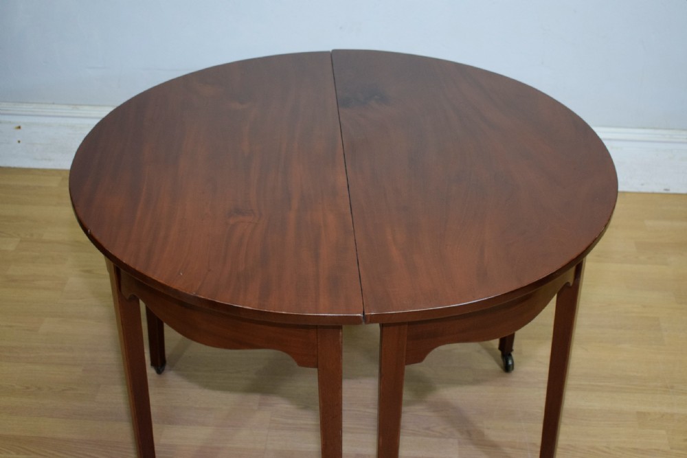 Pair of Georgian Consoles Tables Demi Lune View XI