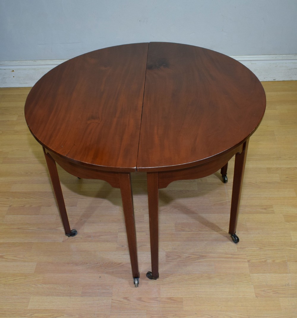 Pair of Georgian Consoles Tables Demi Lune View XII