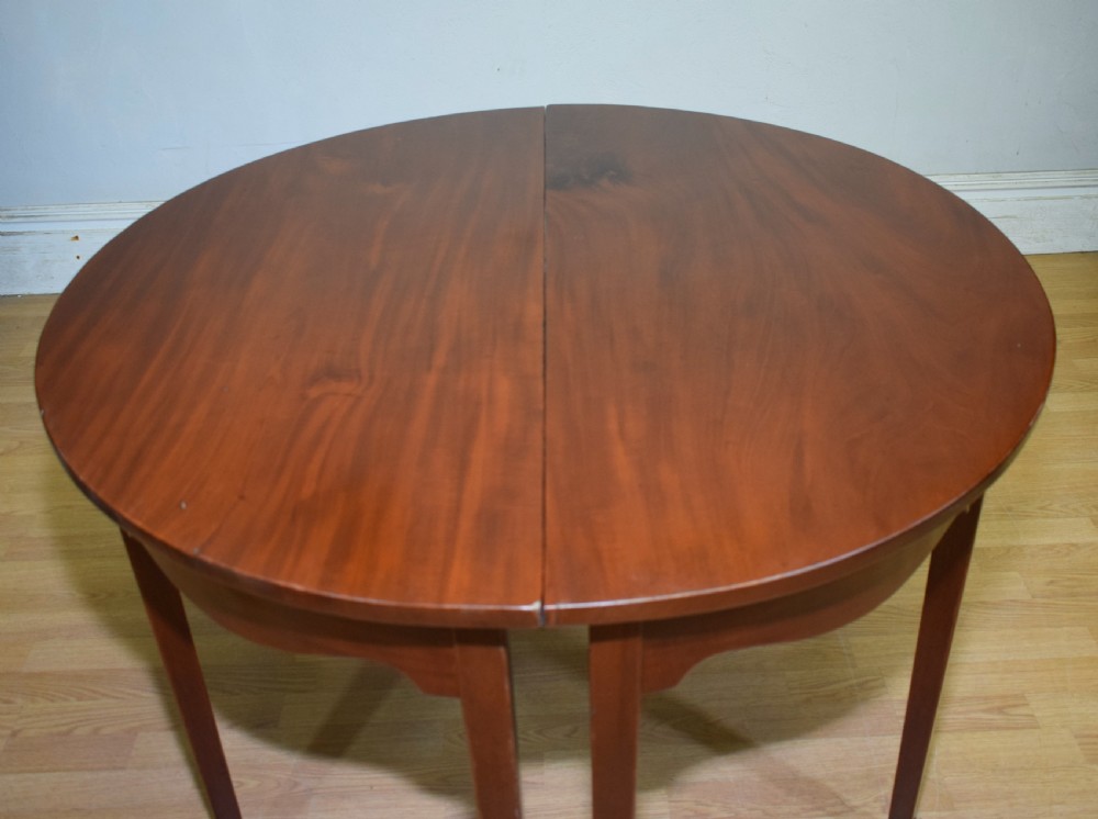 Pair of Georgian Consoles Tables Demi Lune View XIV
