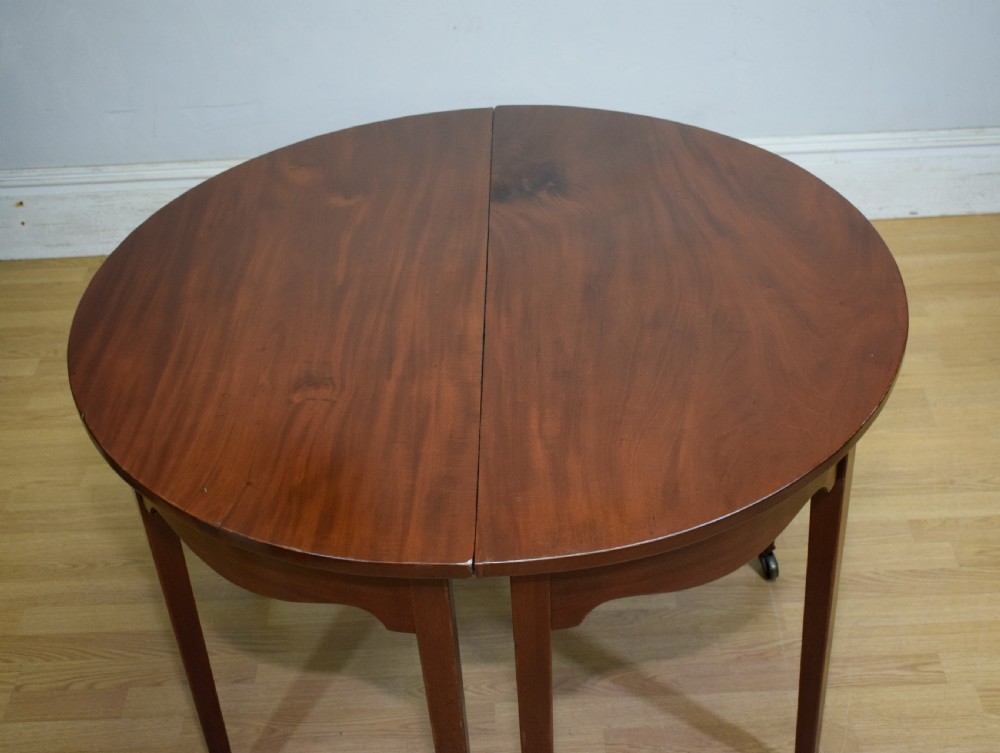 Pair of Georgian Consoles Tables Demi Lune View XVI