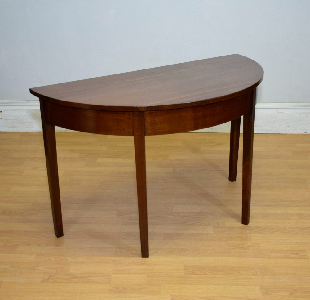 Georgian Demi Lune Console Table View IV