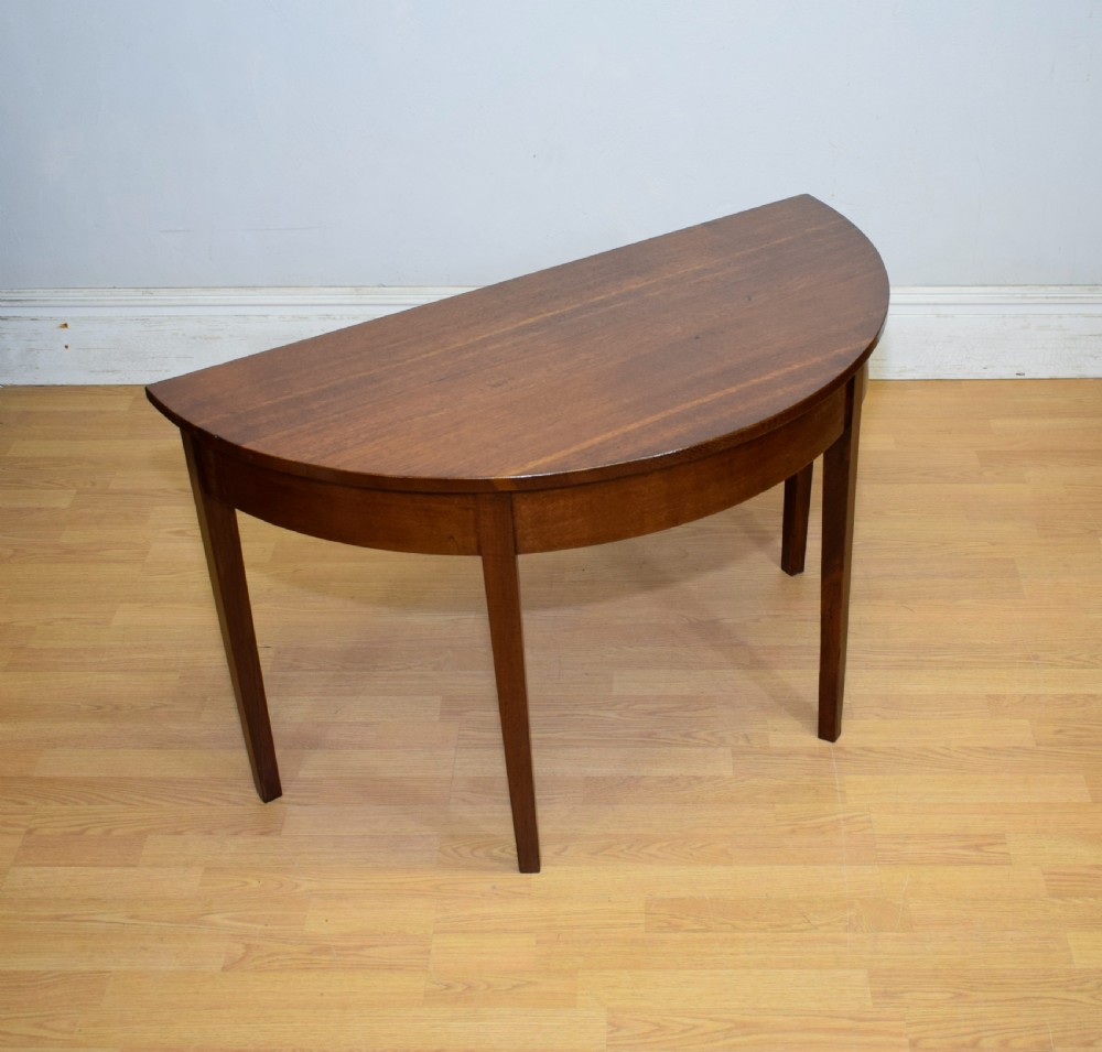 Georgian Demi Lune Console Table View VI