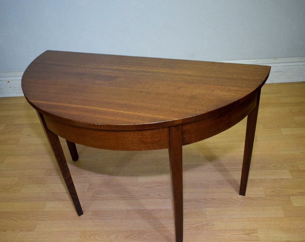 Georgian Demi Lune Console Table View VII