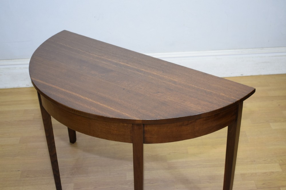 Georgian Demi Lune Console Table View VIII