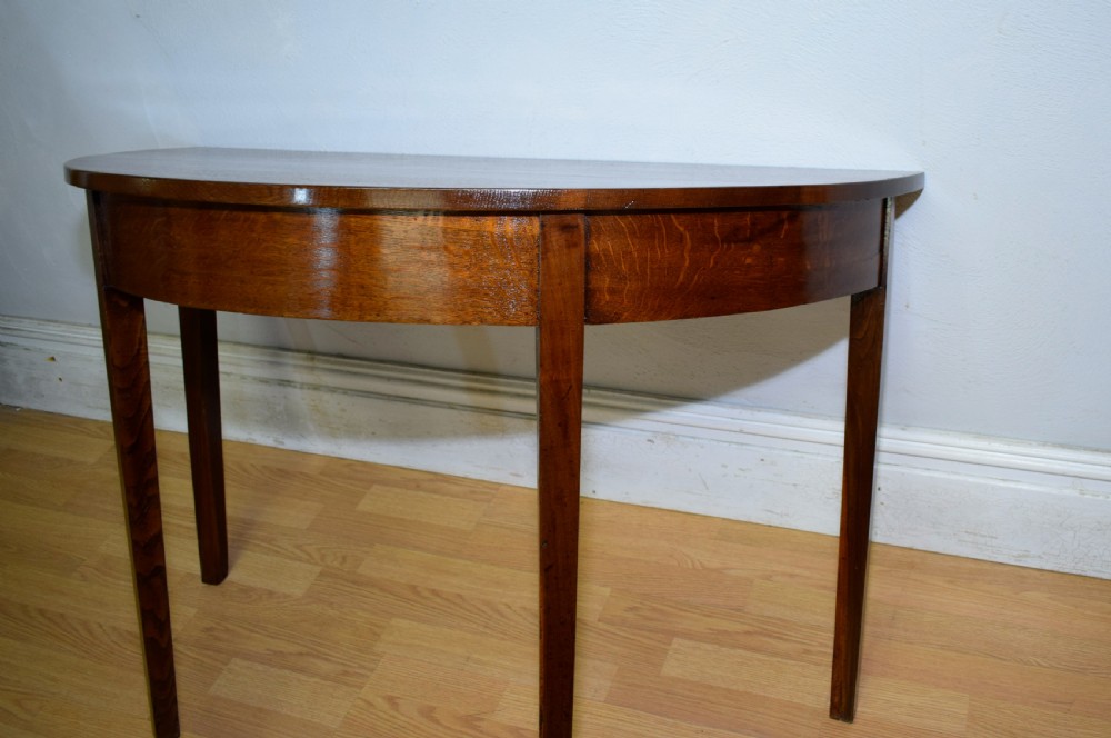 Georgian Demi Lune Console Table View XI