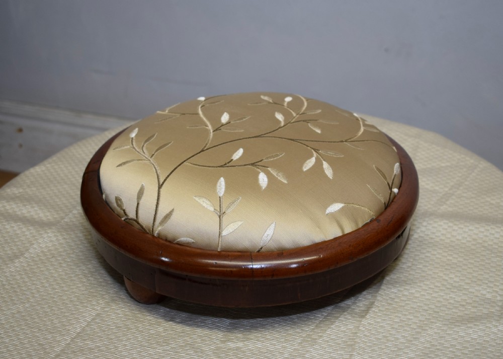 Victorian Walnut Foot Stool View III