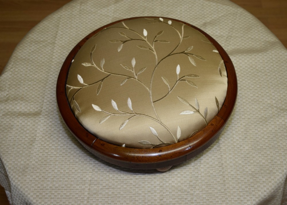 Victorian Walnut Foot Stool View XI