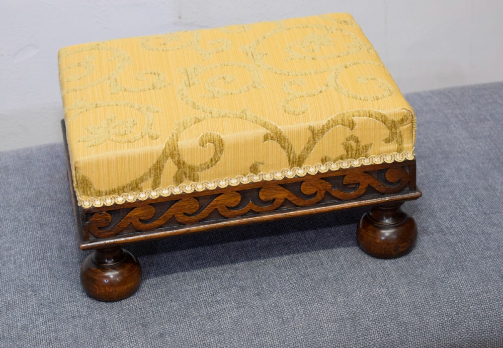 Antique Oak Foot Stool View VII
