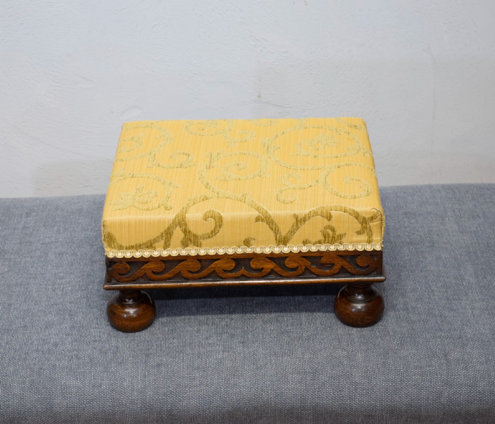 Antique Oak Foot Stool View VIII