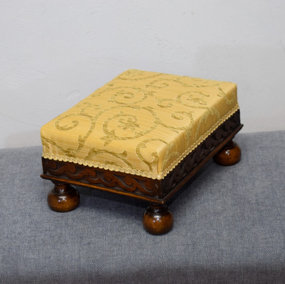 Antique Oak Foot Stool View IX