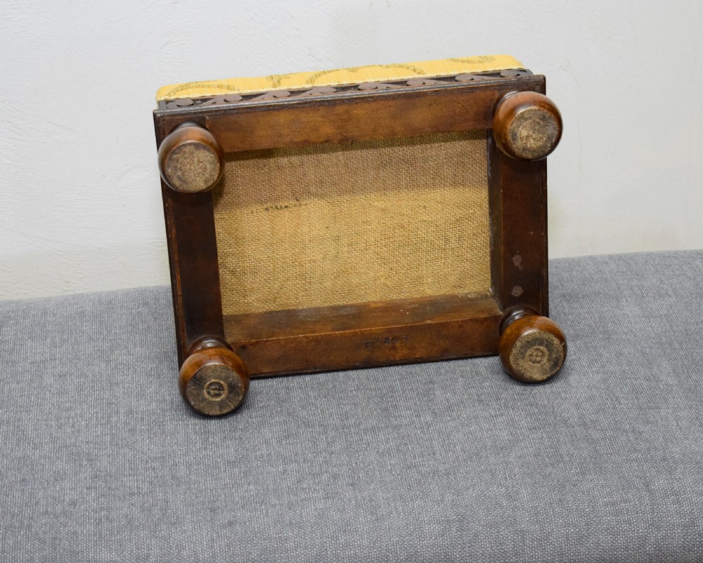 Antique Oak Foot Stool View XIII