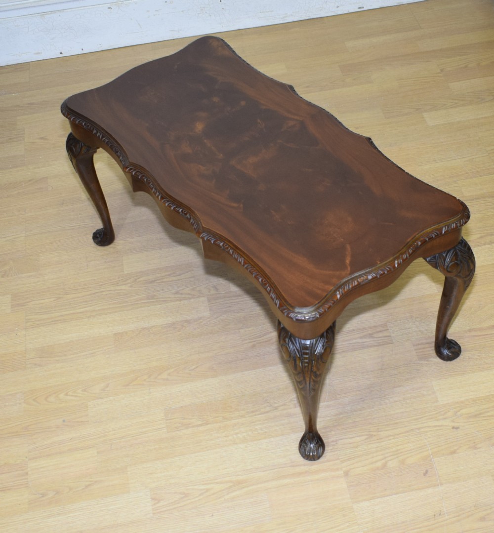 Mahogany Coffee Table Early 20th Century  View IX