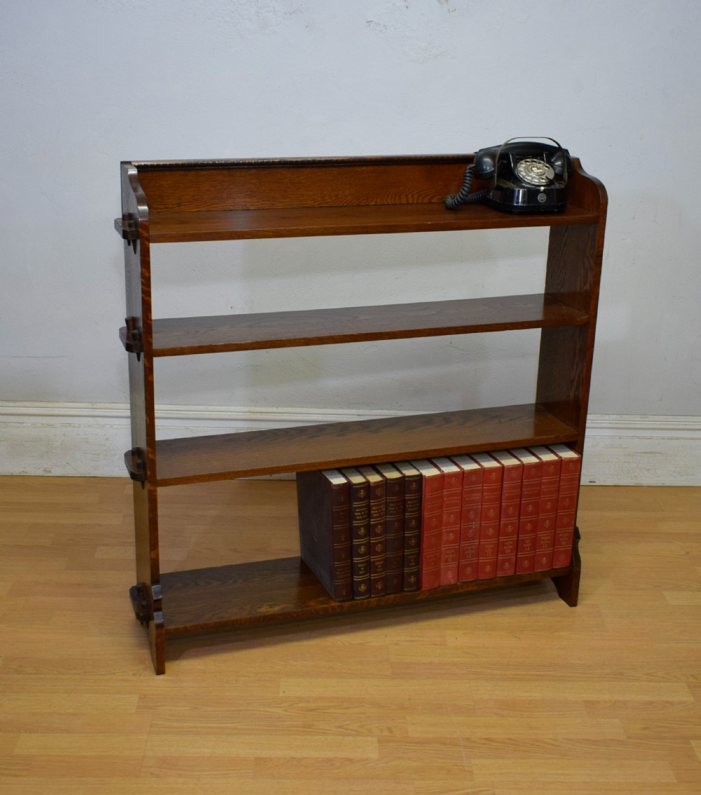 Arts & Crafts Oak Bookcase View V