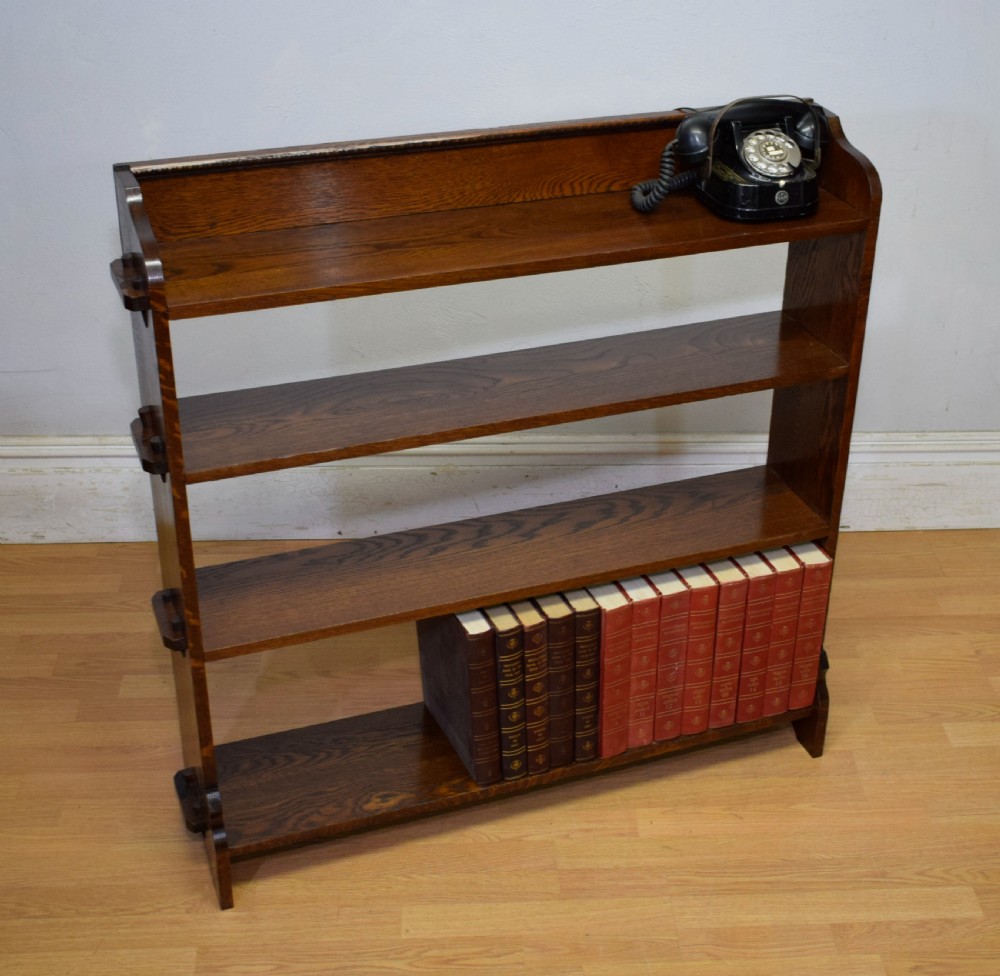 Arts & Crafts Oak Bookcase View VIII
