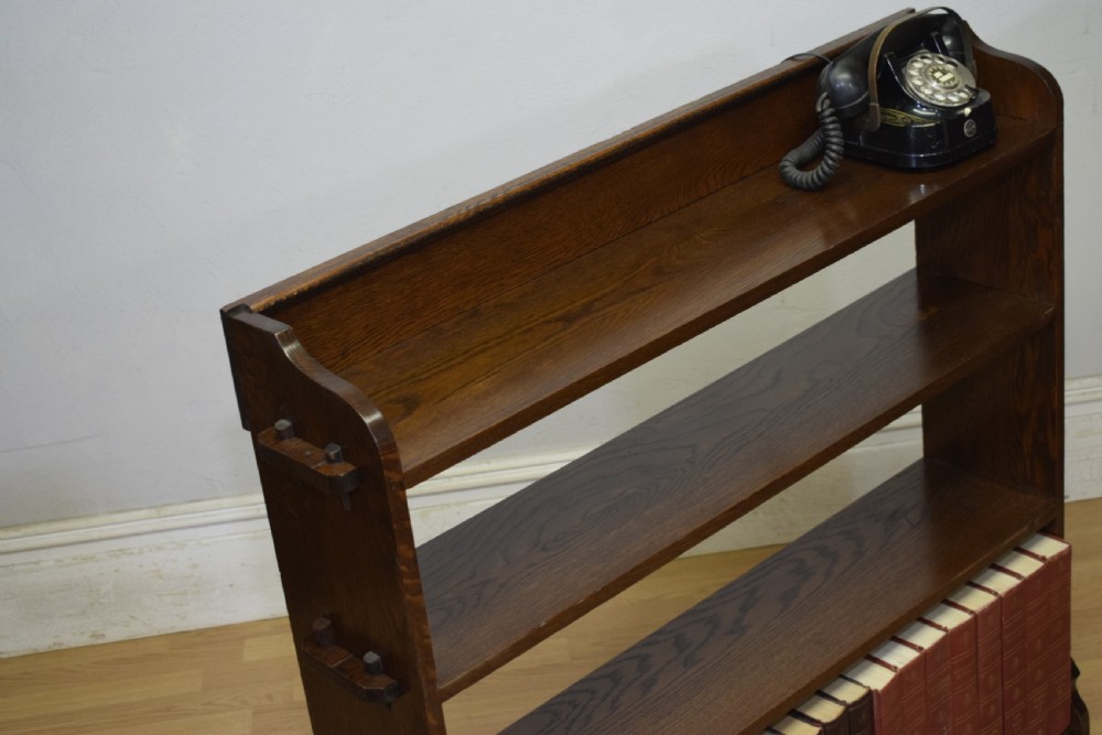 Arts & Crafts Oak Bookcase View IX