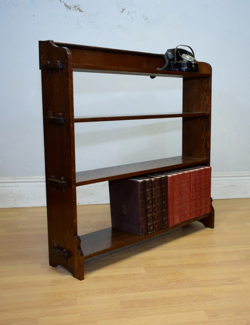 Arts & Crafts Oak Bookcase View XI