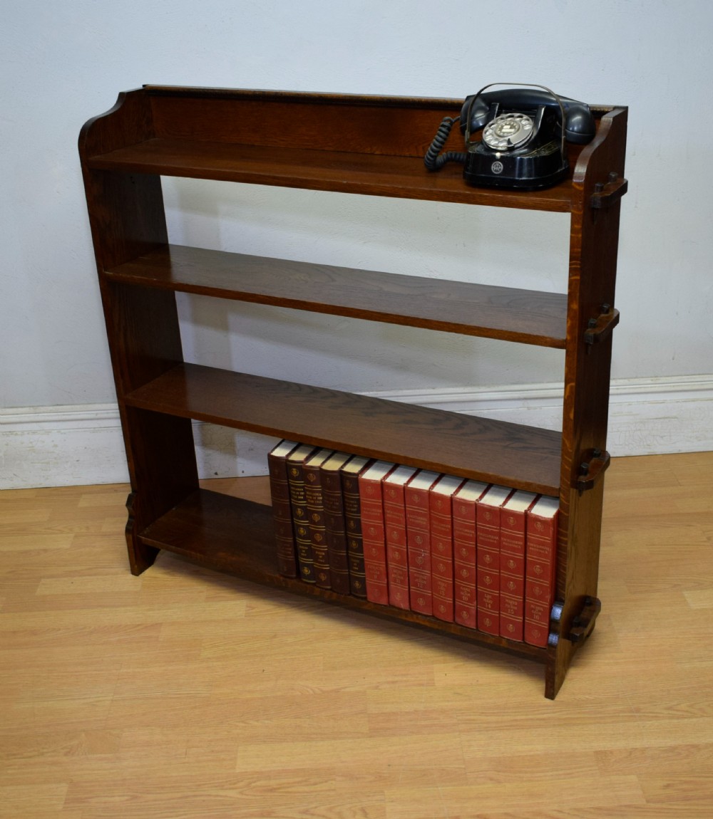 Arts & Crafts Oak Bookcase View XIV