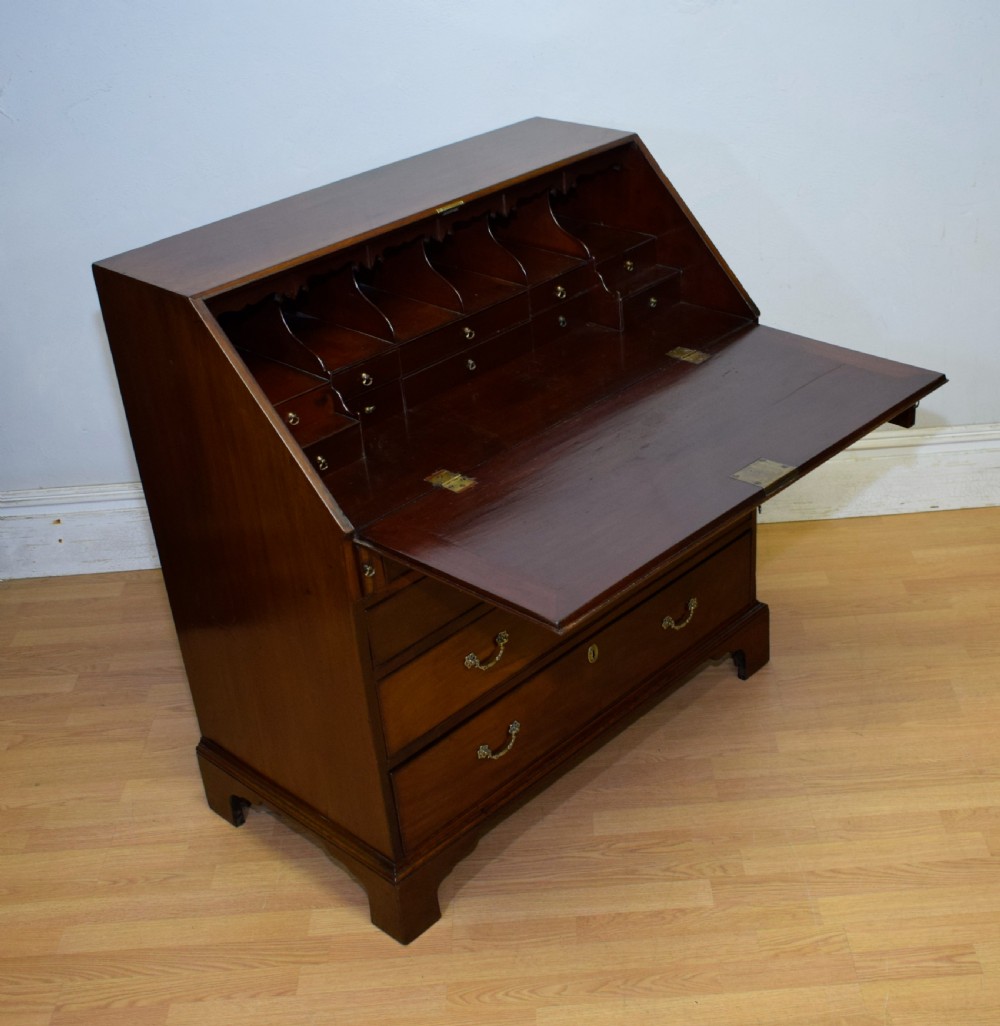 Georgian Period Mahogany Bureau View XII