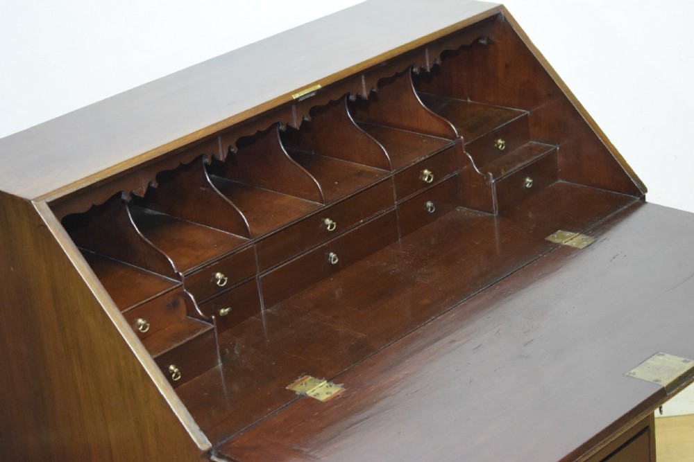 Georgian Period Mahogany Bureau View XIII