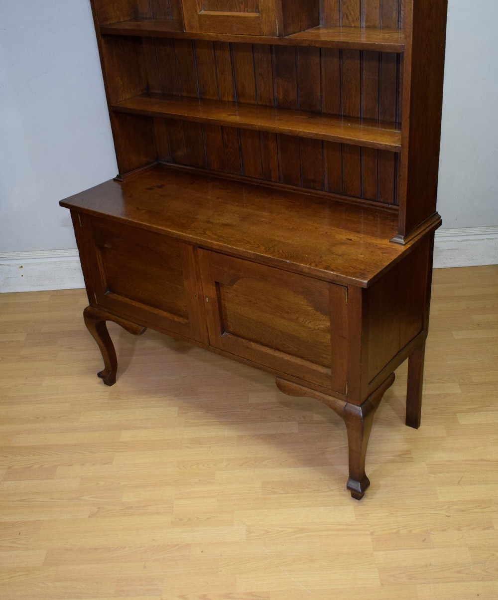 Arts & Crafts Oak Dresser & Rack View VIII