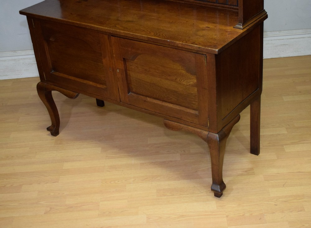 Arts & Crafts Oak Dresser & Rack View IX