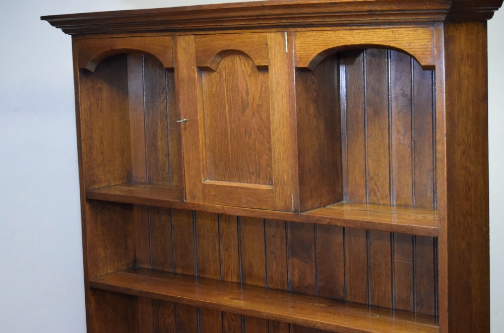Arts & Crafts Oak Dresser & Rack View X