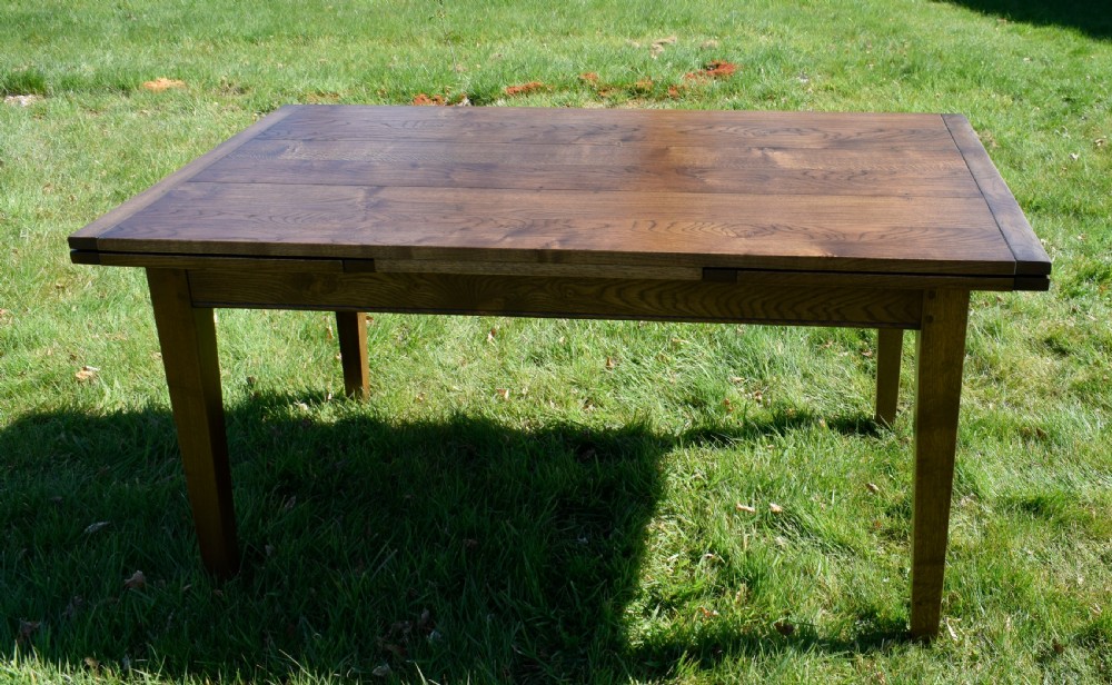 Oak Farmhouse Dining Table/Kitchen Table  View III