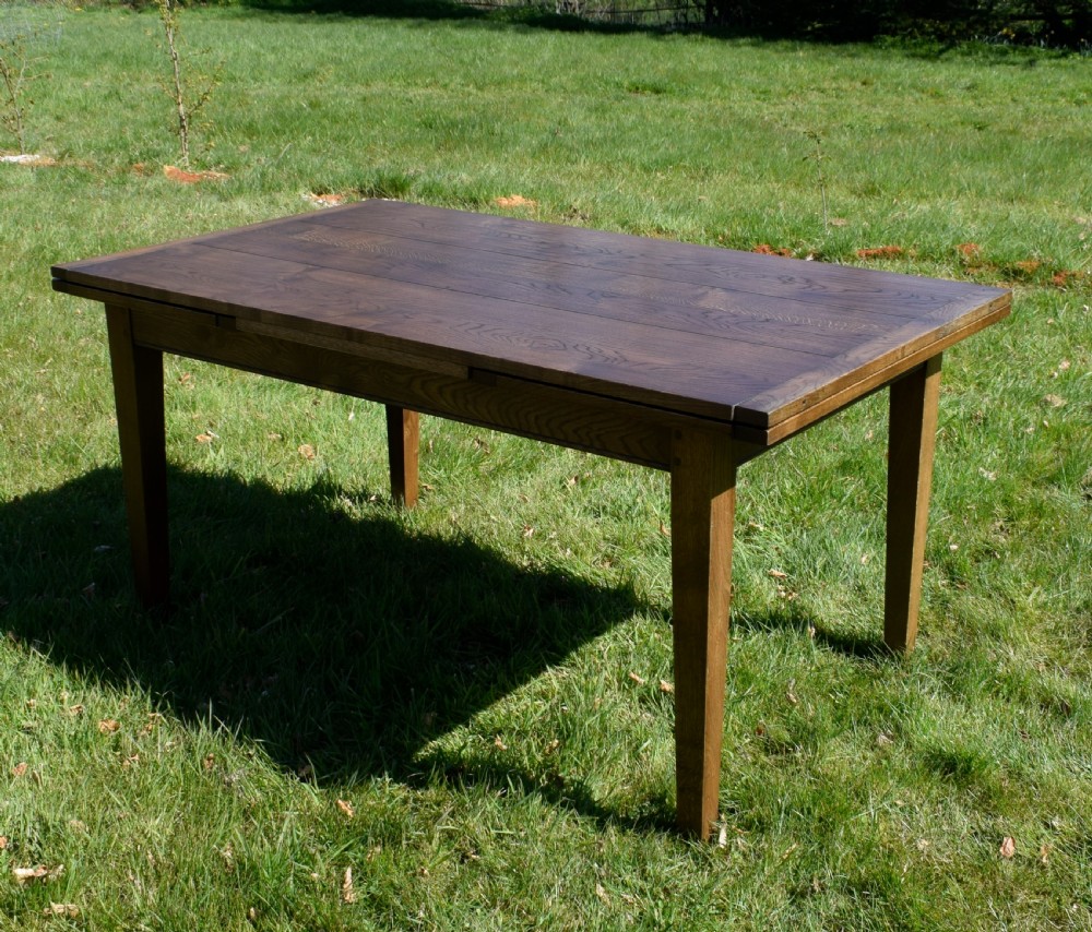 Oak Farmhouse Dining Table/Kitchen Table  View IV