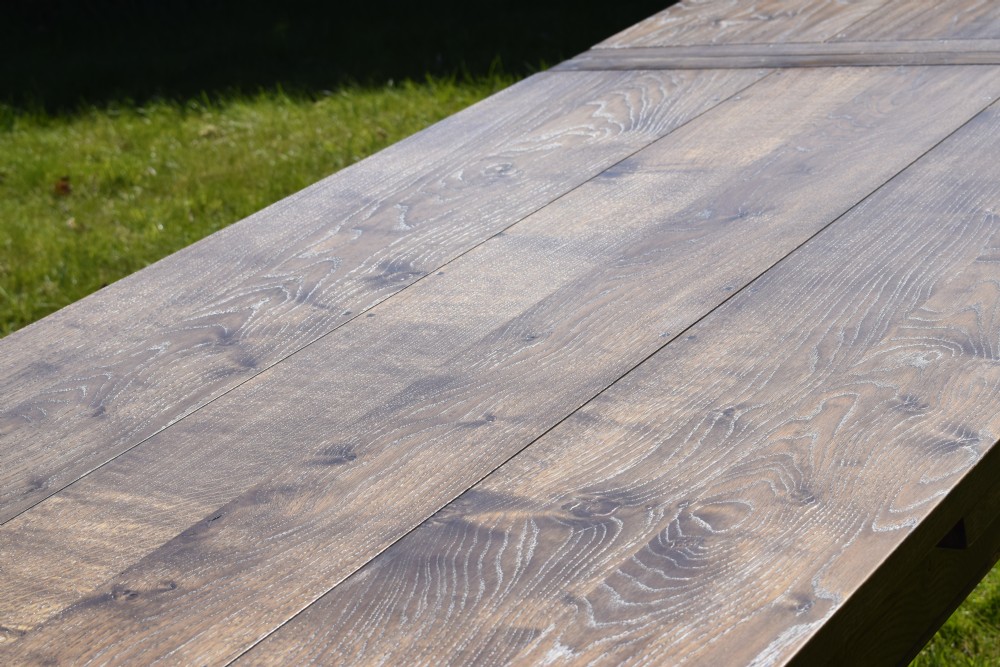 Oak Farmhouse Dining Table/Kitchen Table  View XVII
