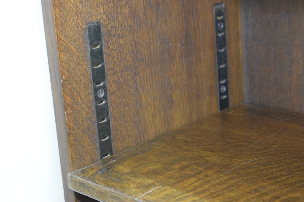 Oak Arts & Crafts Large Bookcase View XVIII