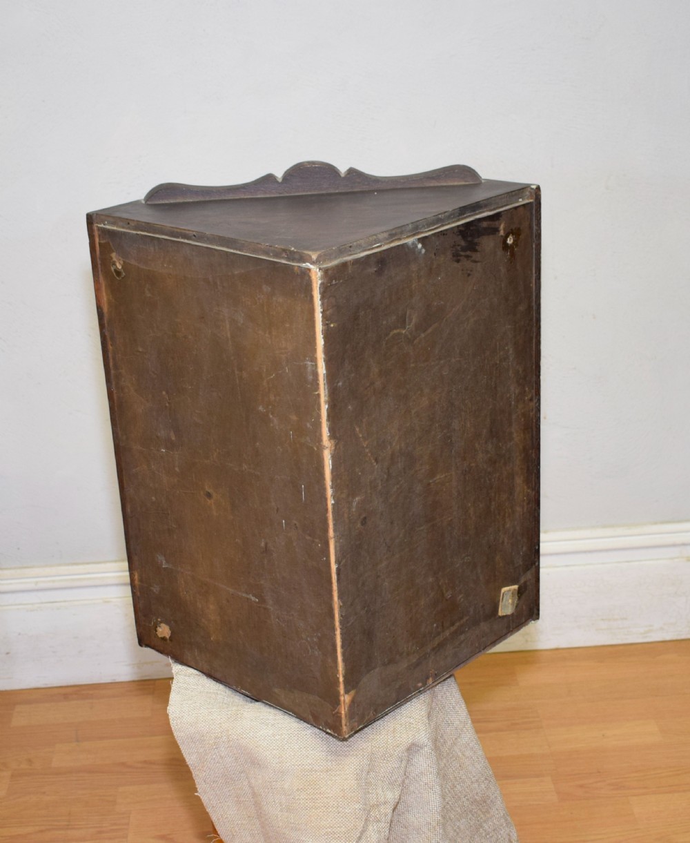Glazed Oak Corner Cupboard View IX
