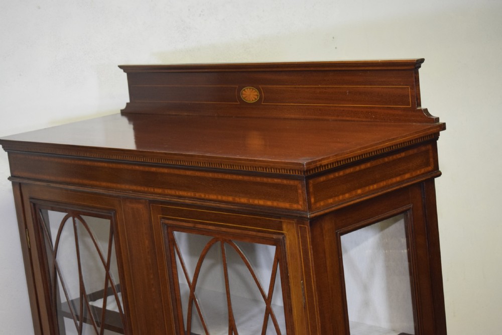 Edwardian Mahogany Inlaid Display Cabinet View IV