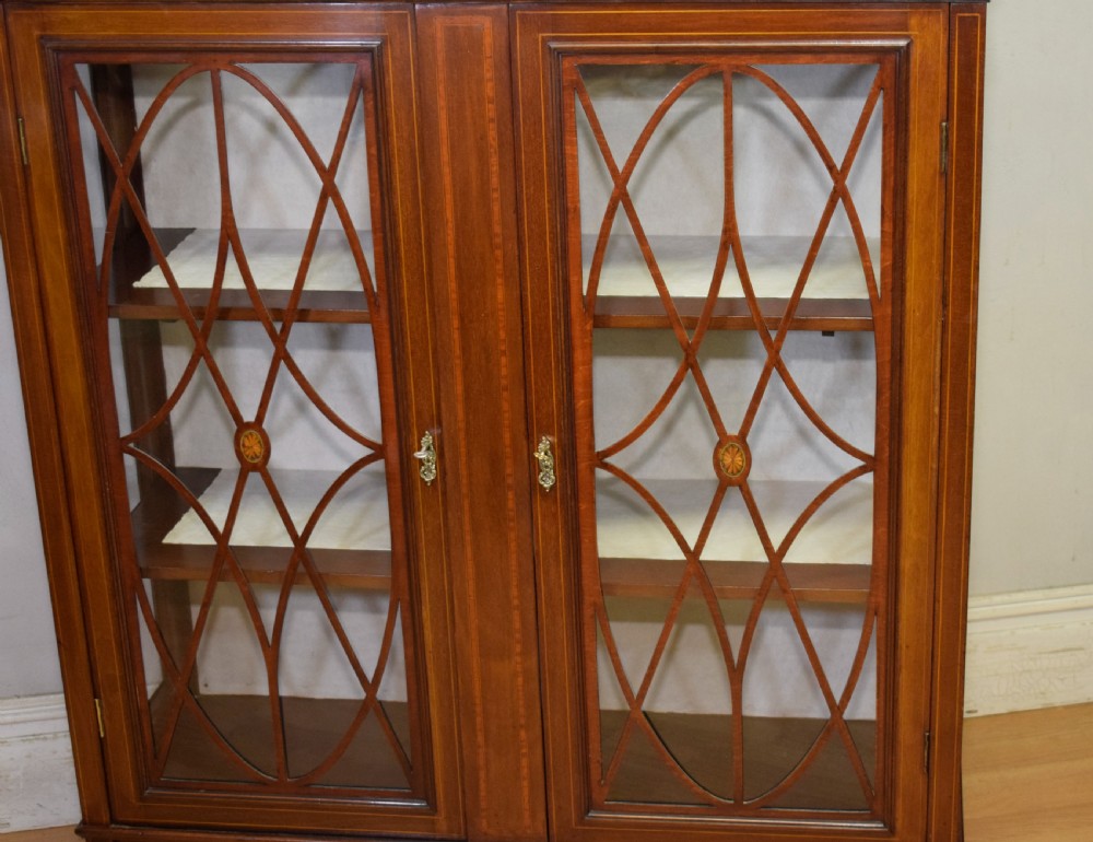 Edwardian Mahogany Inlaid Display Cabinet View VII