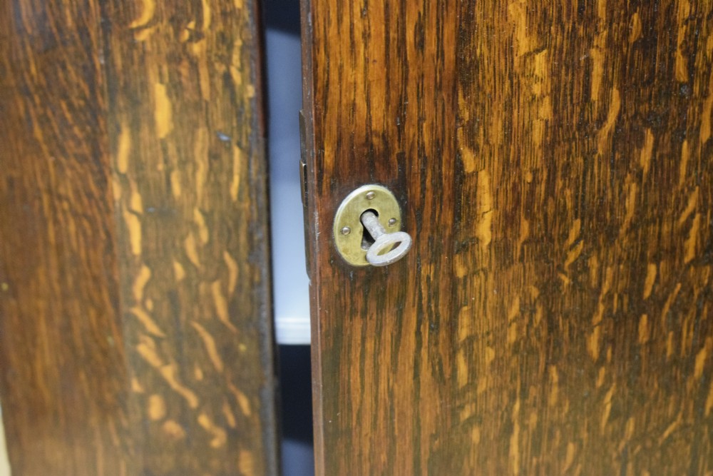 Georgian Oak Hanging Corner Cupboard View IX