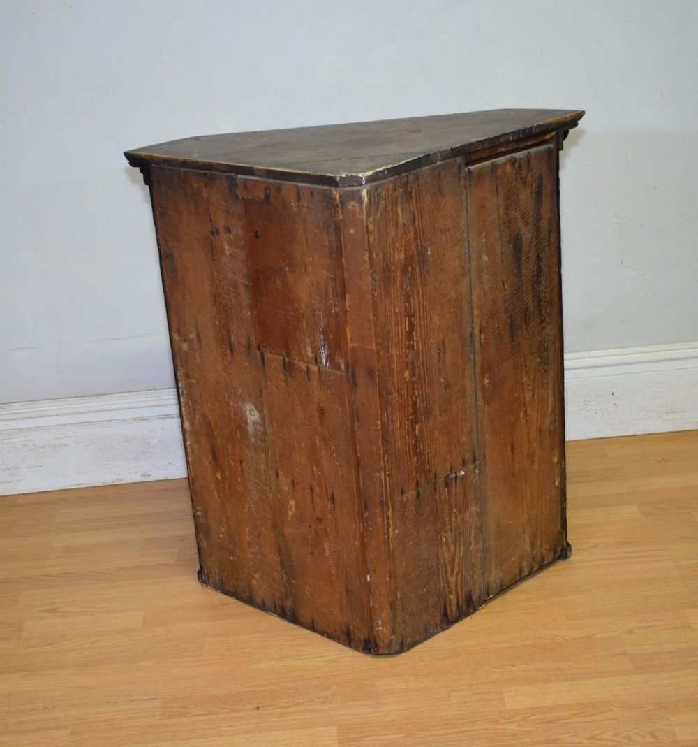 Georgian Oak Hanging Corner Cupboard View XI