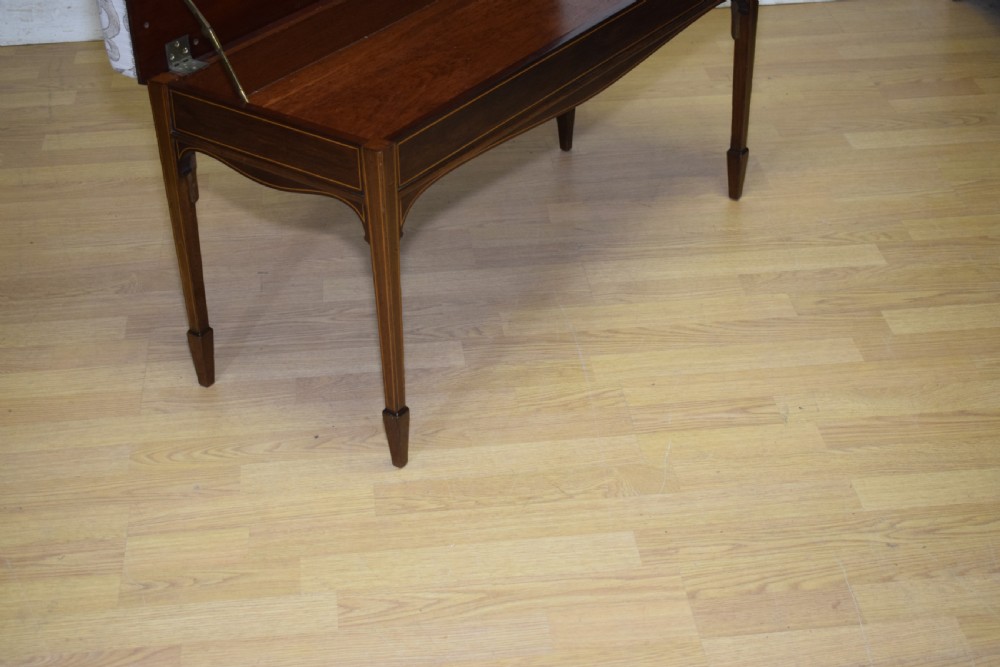 Mahogany Inlaid Piano Duet Stool View XVI