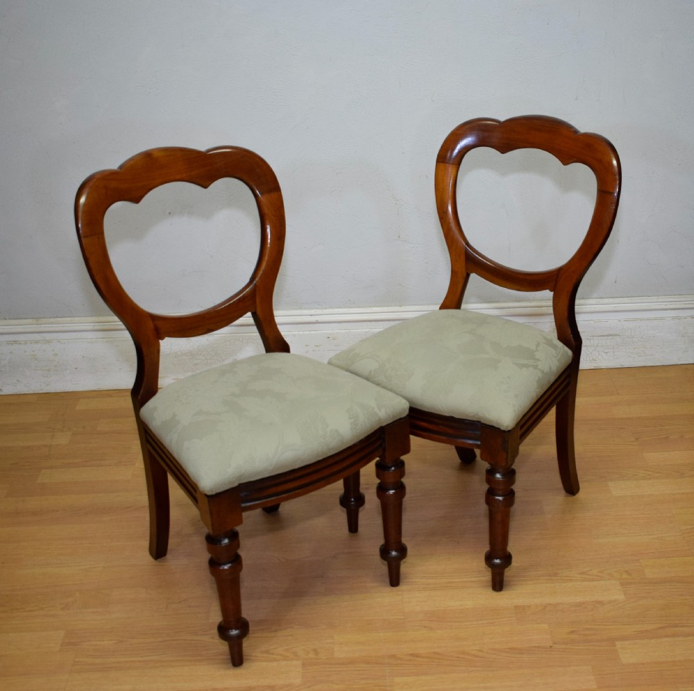Victorian Pair of Crown Back Chairs View II