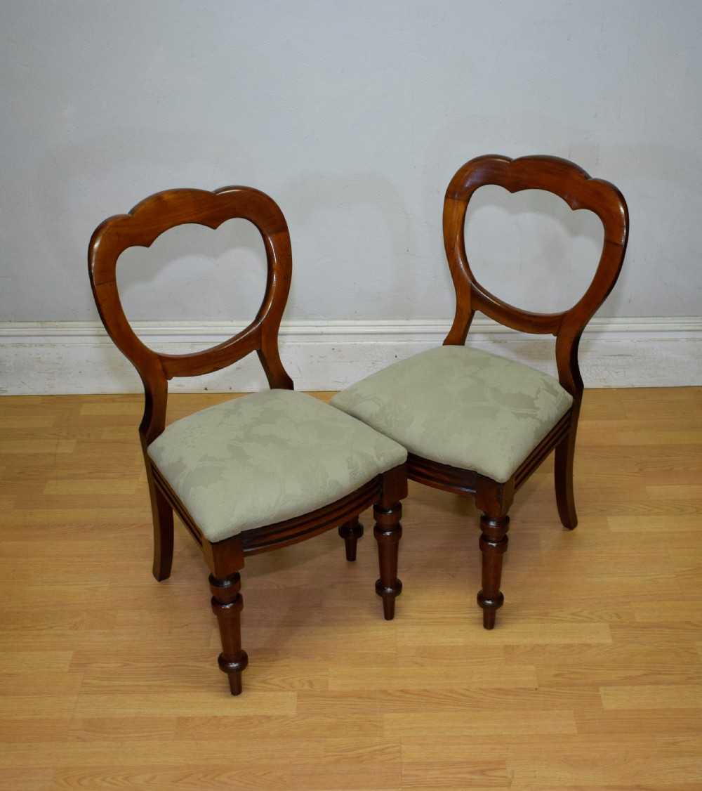 Victorian Pair of Crown Back Chairs View III