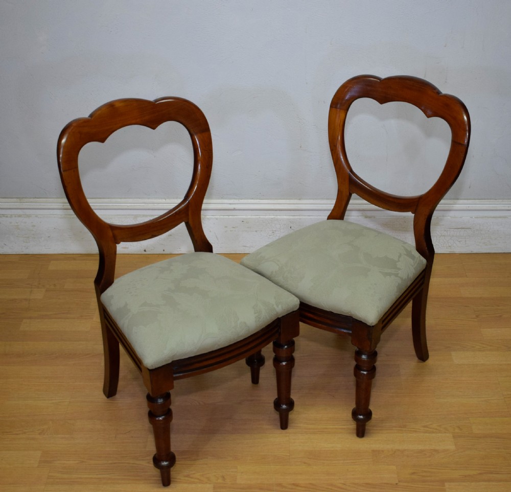 Victorian Pair of Crown Back Chairs View IV