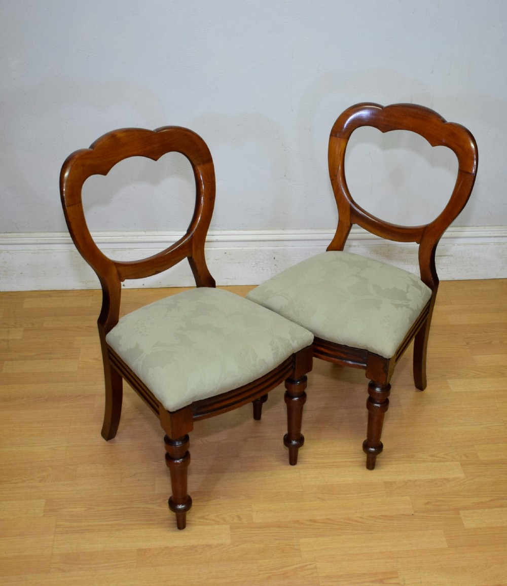Victorian Pair of Crown Back Chairs View VI