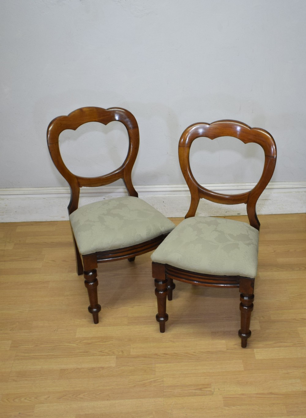 Victorian Pair of Crown Back Chairs View VII