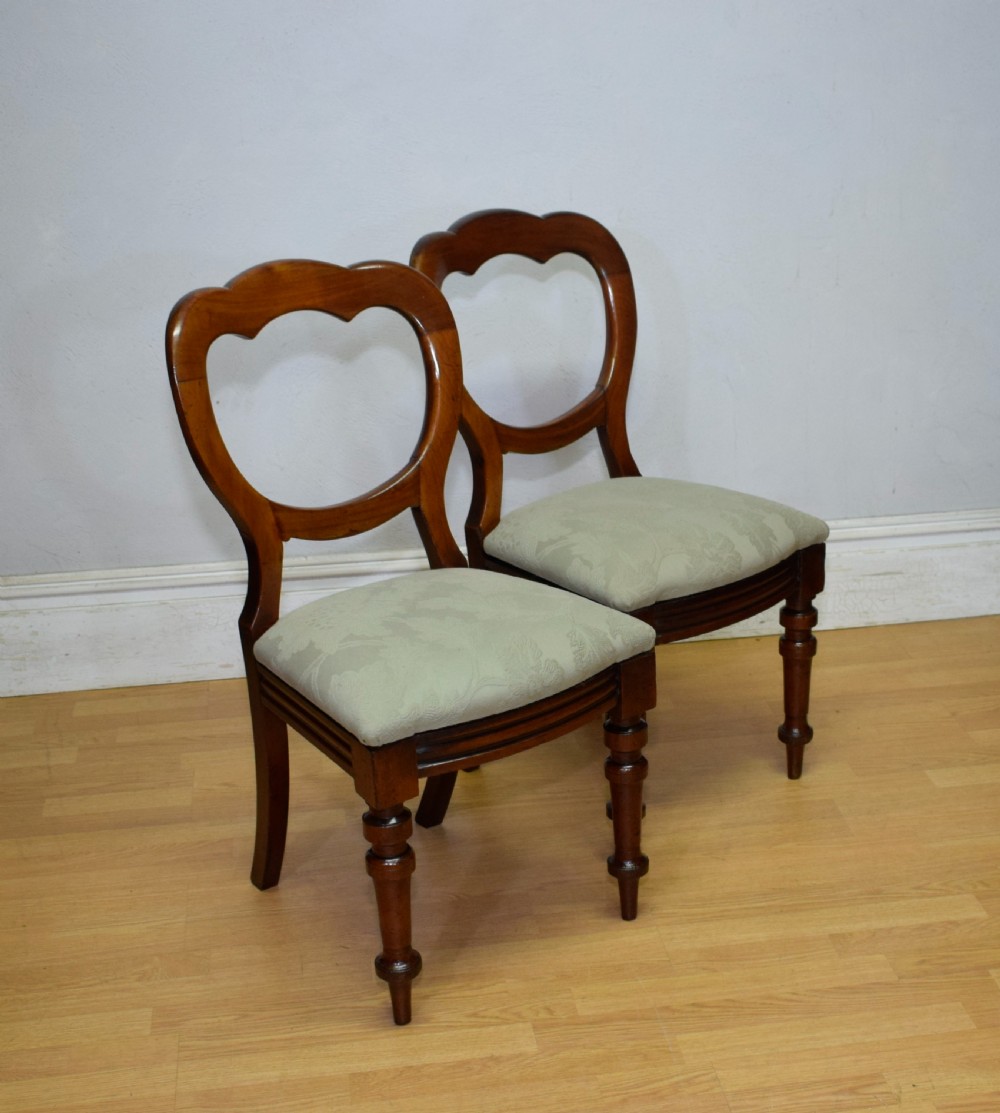 Victorian Pair of Crown Back Chairs View VIII