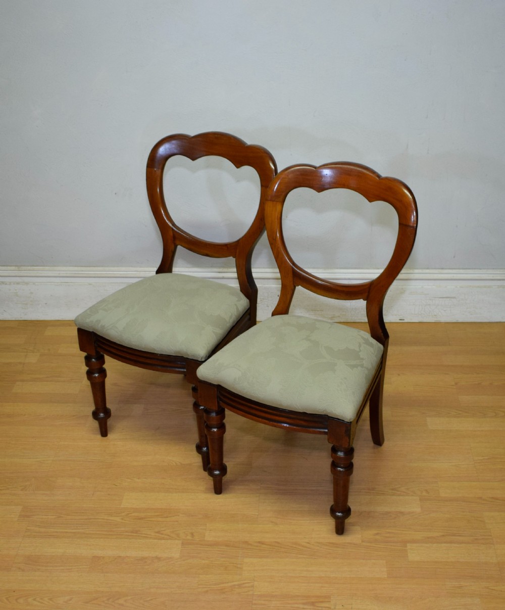 Victorian Pair of Crown Back Chairs View XI