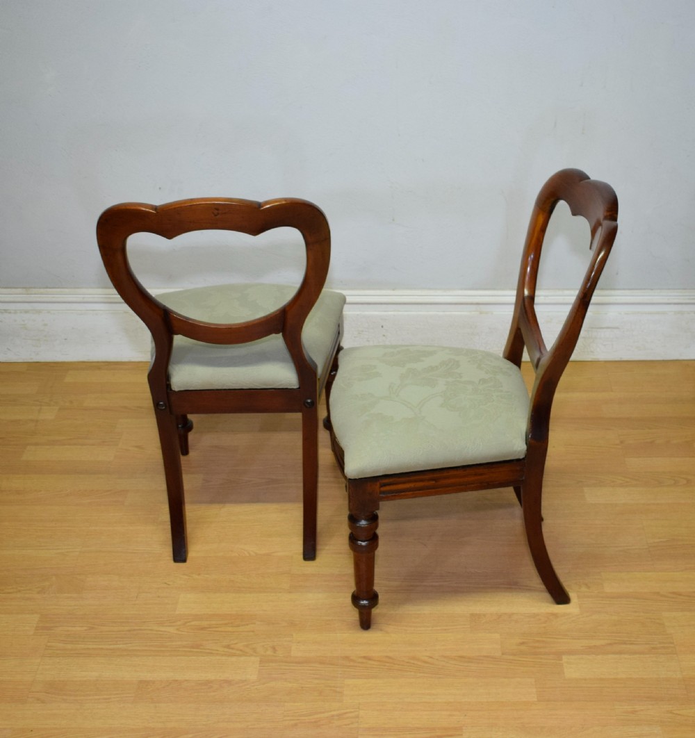 Victorian Pair of Crown Back Chairs View XIV
