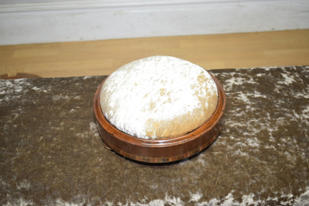 Victorian Walnut & Inlaid Foot Stool View VI