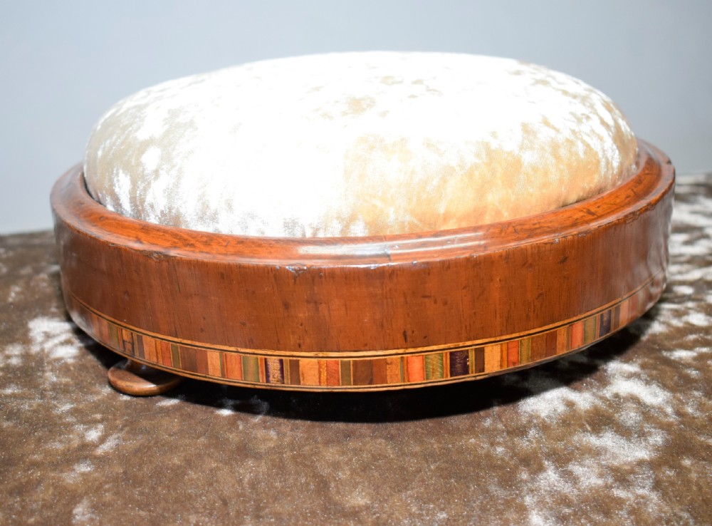 Victorian Walnut & Inlaid Foot Stool View VIII