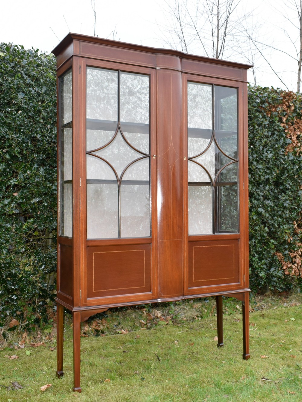 Edwardian Mahogany Inlaid Display Cabinet  View VII