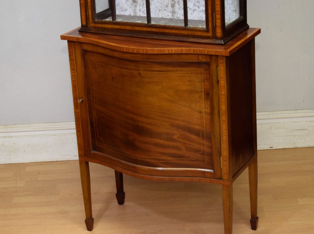Edwardian Mahogany Inlaid Display Cabinet View IX
