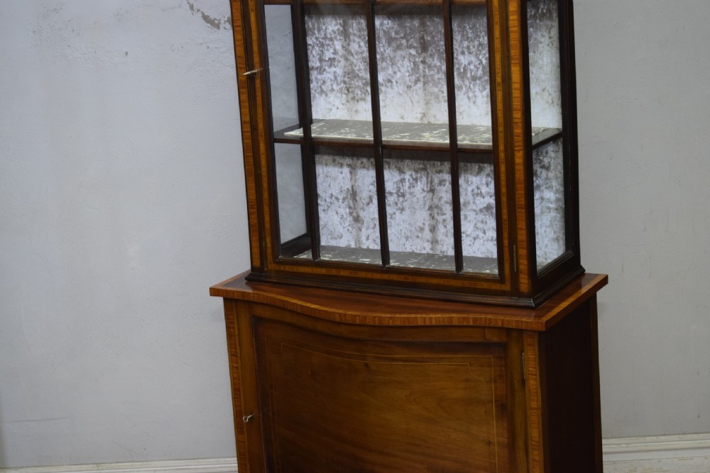 Edwardian Mahogany Inlaid Display Cabinet View X