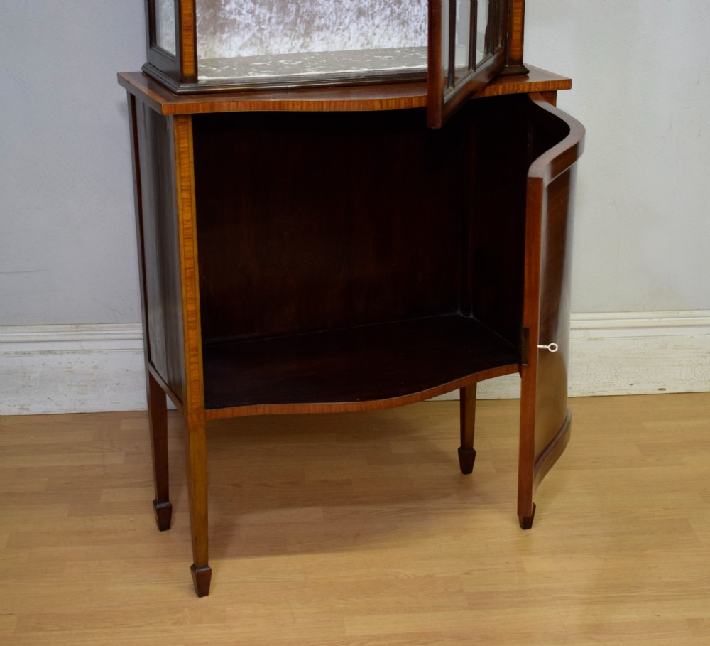 Edwardian Mahogany Inlaid Display Cabinet View XX